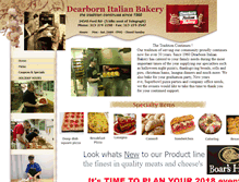 Tablet Screenshot of dearbornitalianbakery.com